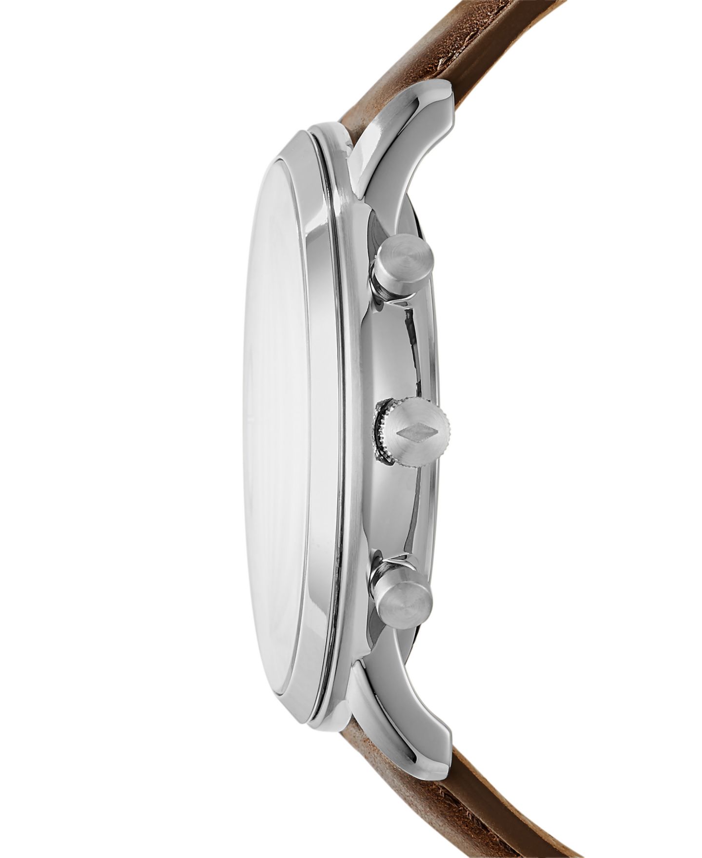 Мужские часы Fossil Neutra Chronograph Brown Leather Strap Watch 44mm — фото 2