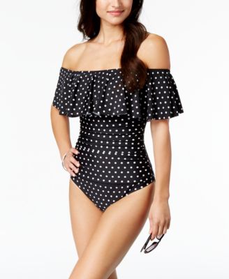 ralph lauren off the shoulder swimsuit