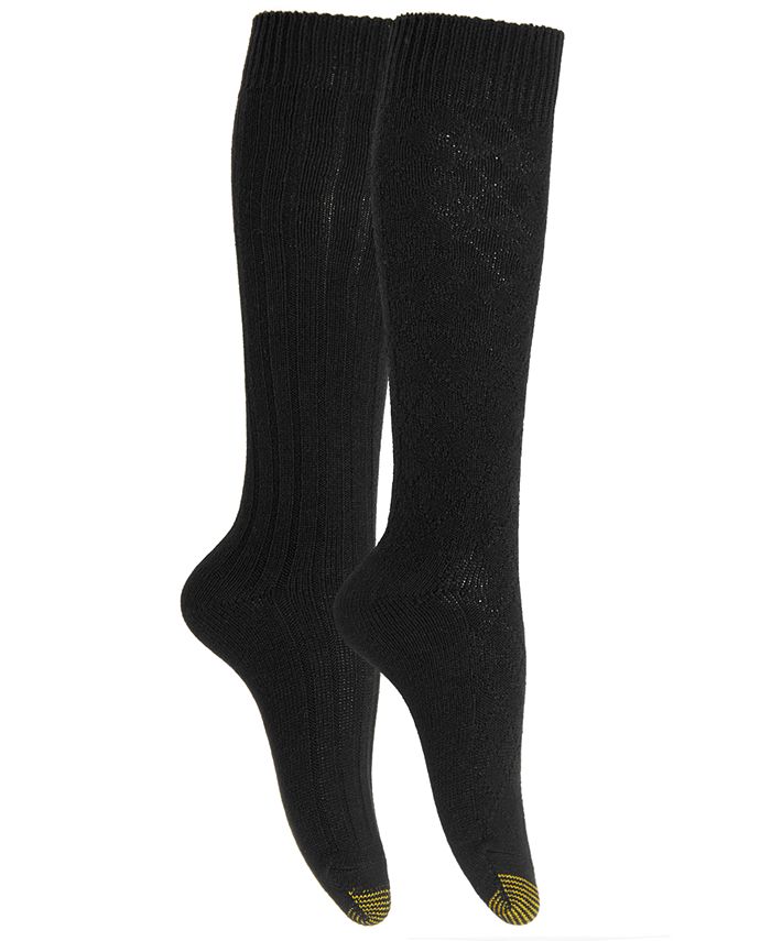 Gold Toe Women's 2Pk. Ribbed & Argyle KneeHigh Socks Macy's