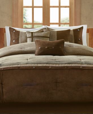 Photo 1 of  King Size Madison Park Boone Microsuede 7-Pc. Comforter Sets