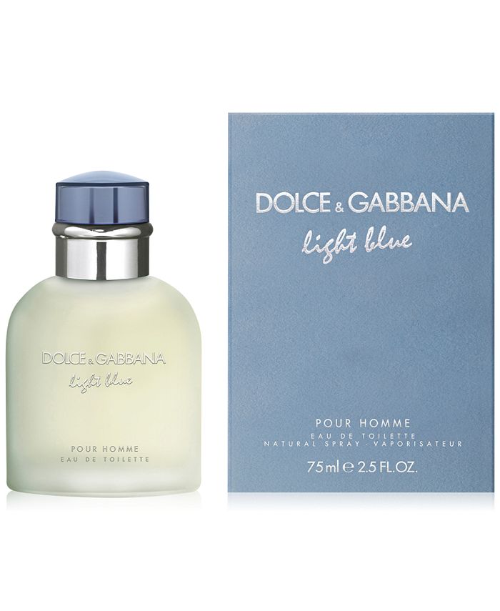 Dolce&Gabbana Men's Light Blue Pour Homme Eau de Toilette Spray, 2.5 oz ...