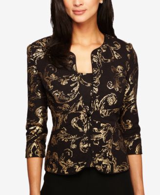 Alex Evenings - Metallic Scroll Jacket & Shell