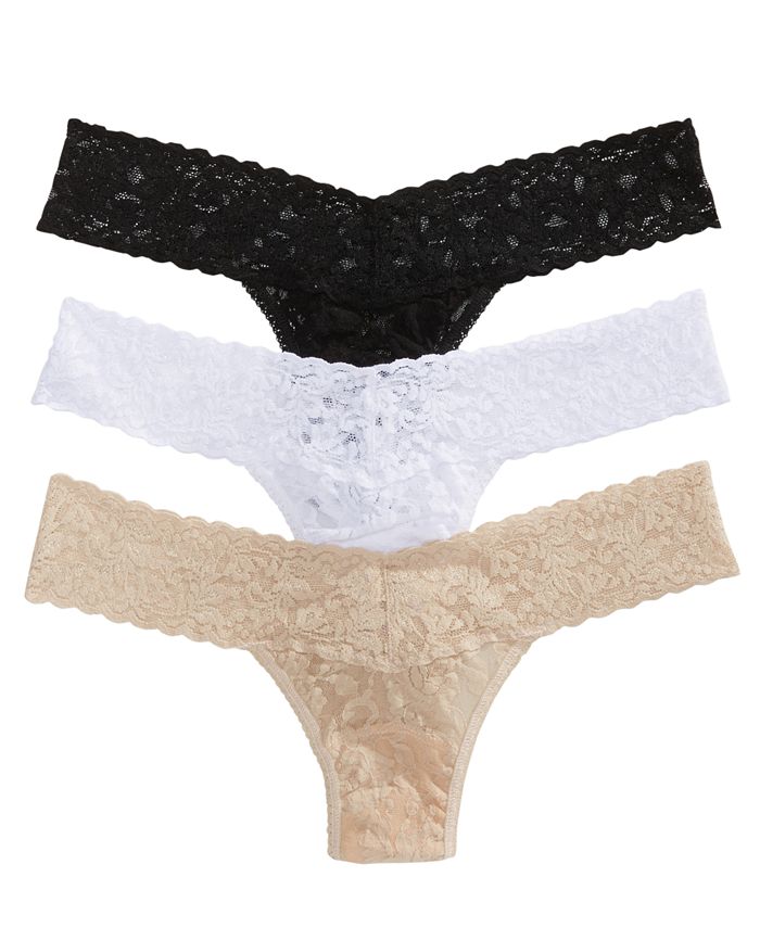 3-Pk. Lace Original-Rise Thong Underwear 48113PK - Macy's