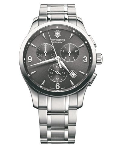 Victorinox Swiss Army Watch, Men's Chronograph Alliance Stainless Steel Bracelet 241478