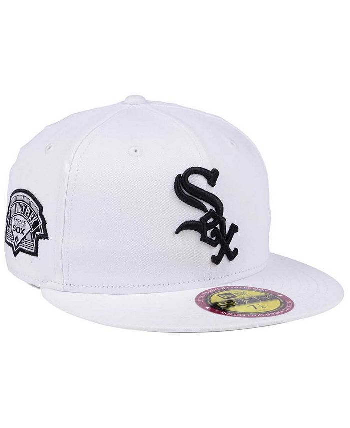 Boston Red Sox New Era Optic Stadium Patch 59FIFTY Fitted Hat - White