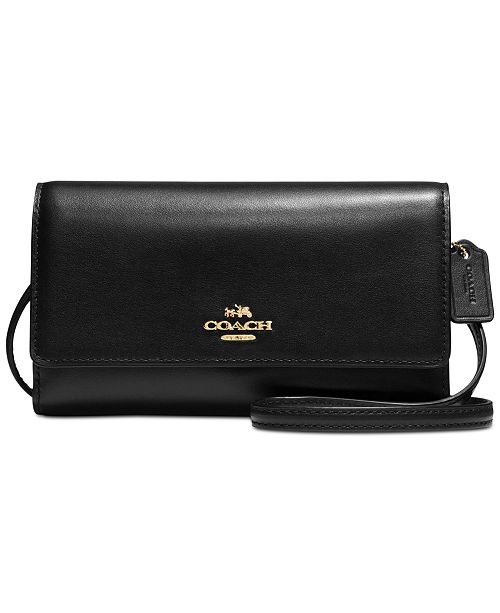 COACH Phone Crossbody in Smooth Leather & Reviews - Handbags & Accessories - Macy&#39;s