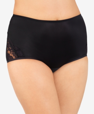 Vanity Fair Perfectly Yours Lace Nouveau Nylon Brief Underwear 13001, extended sizes available