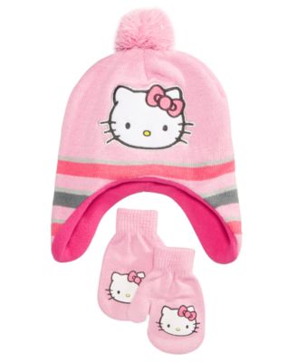 Hello Kitty 2-Pc. Hat \u0026 Mittens Set 