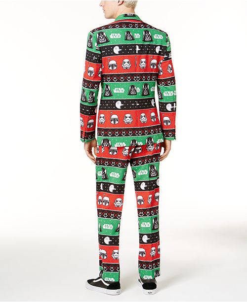 OppoSuits Men's Slim-Fit Festive Force Star Wars Suit and Tie & Reviews ...