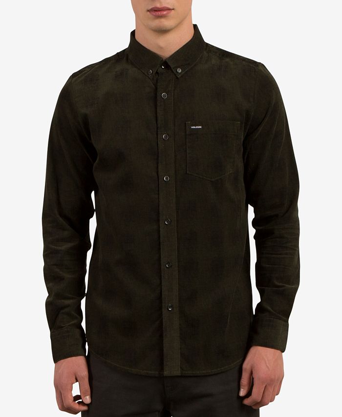 Volcom Men's Maxwell Plaid Corduroy Shirt - Macy's