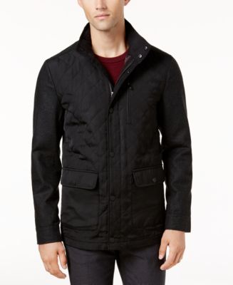 Ryan Seacrest Distinction Men's Quilted Mix-Media Jacket, Created for ...