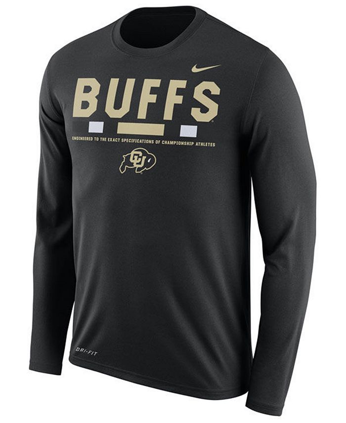 Nike Men's Colorado Buffaloes Legend Sideline Long Sleeve T-Shirt ...
