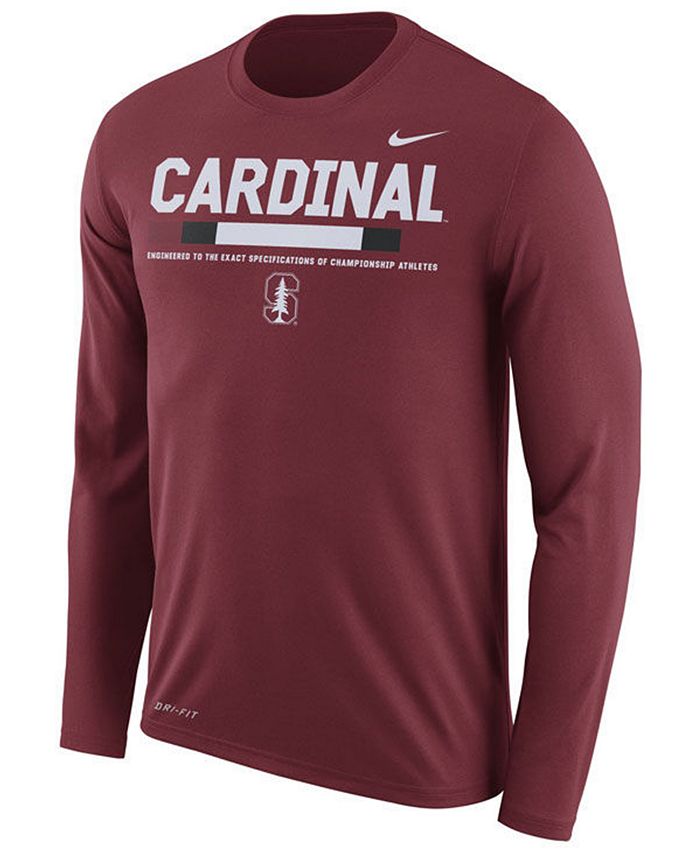 Nike Men's Stanford Cardinal Legend Sideline Long Sleeve T-Shirt - Macy's