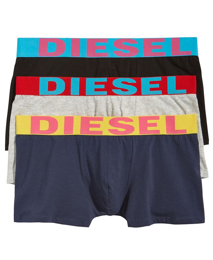 Diesel Men's 3-Pk. Explicit Trunks - Macy's