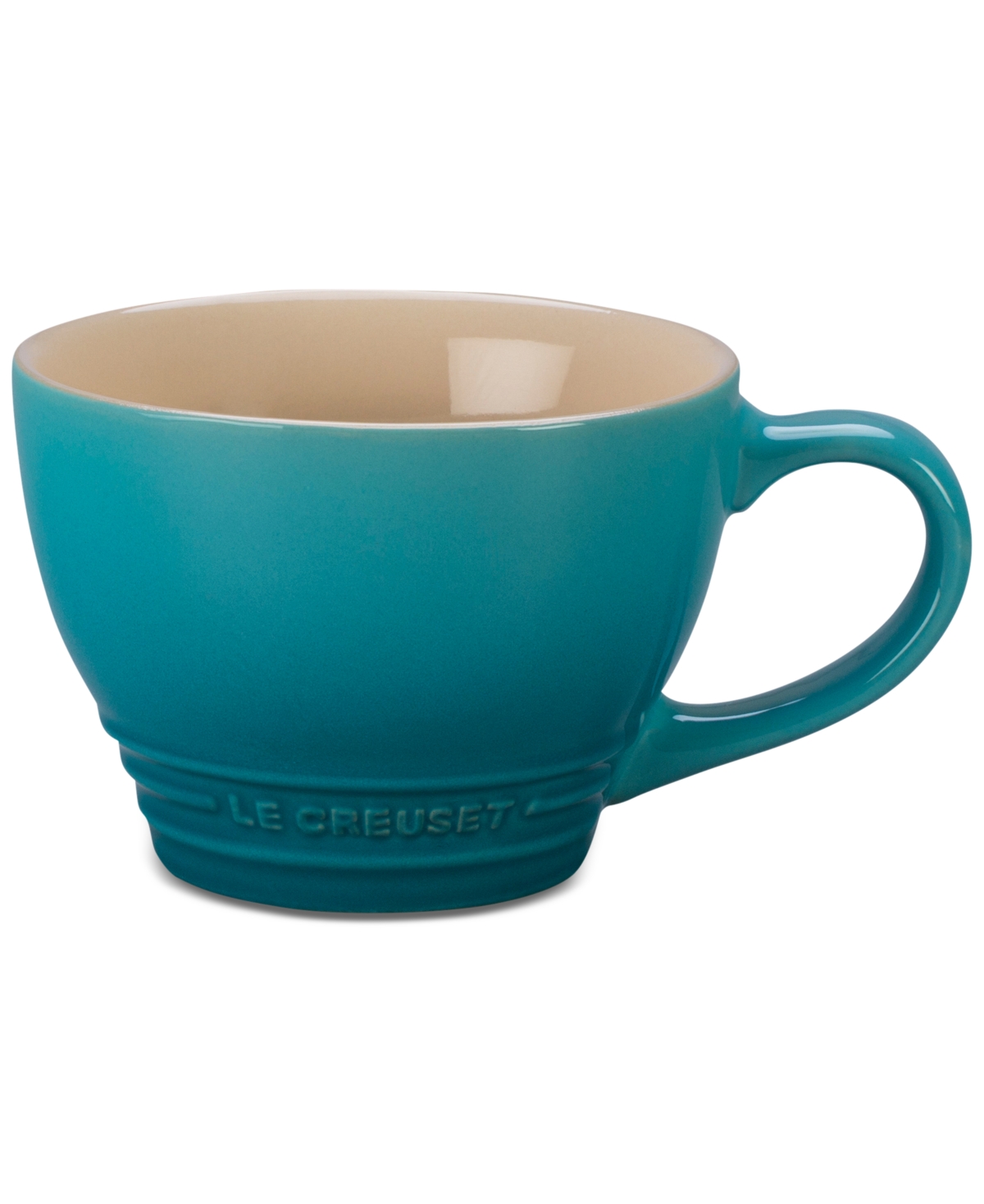 14 ounce Stoneware Bistro Style Coffee Mug - Oyster