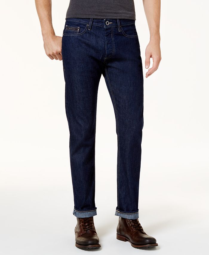Calvin Klein Jeans Men's Slim-Fit Delta Blue Selvage Jeans - Macy's