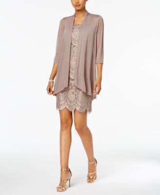 R & M Richards Lace Sheath Dress And Jacket