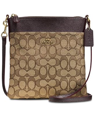 coach messenger crossbody in signature jacquard