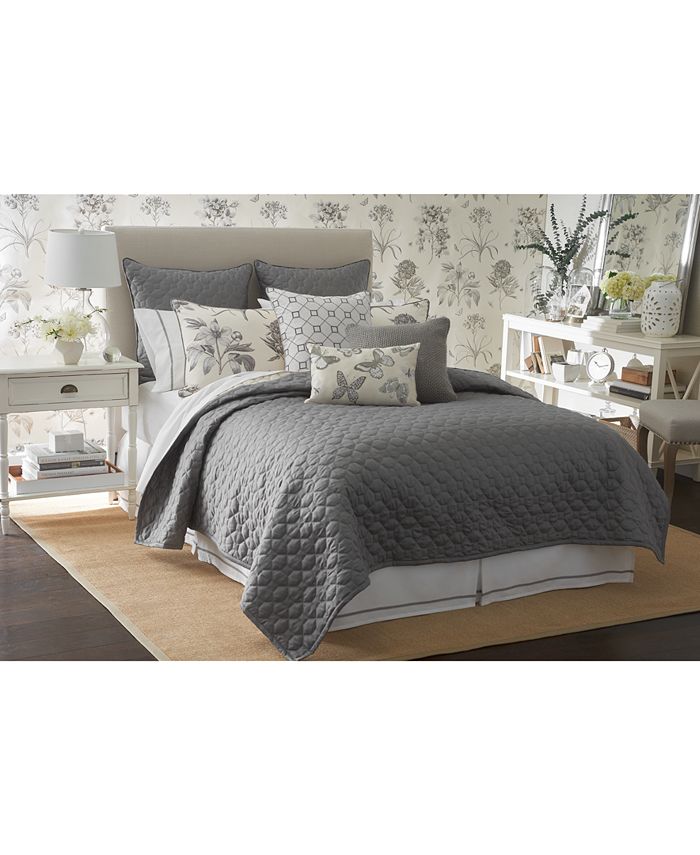 Sanderson Etching & Roses Full/Queen Coverlet & Reviews Quilts