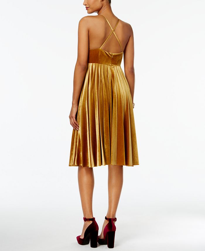 endless rose Velvet Halter Fit Flare Dress Macy s