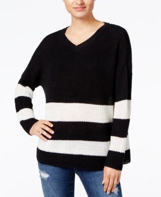 Ultra Flirt - Juniors' Striped Slouchy Sweater