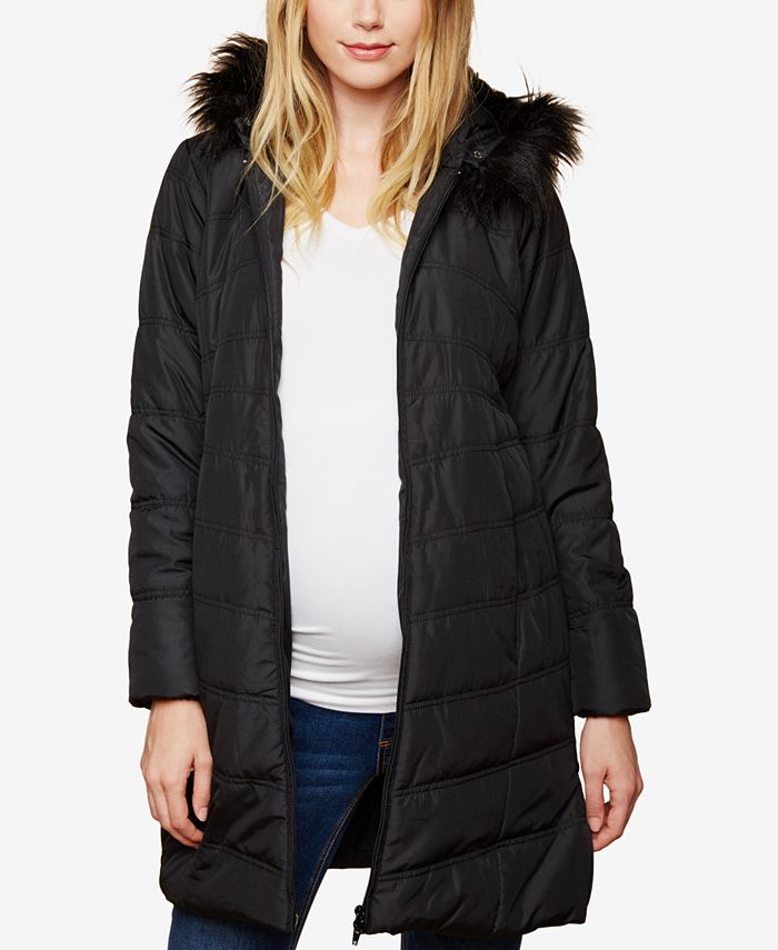 Motherhood Maternity ZipFront Coat Macy's