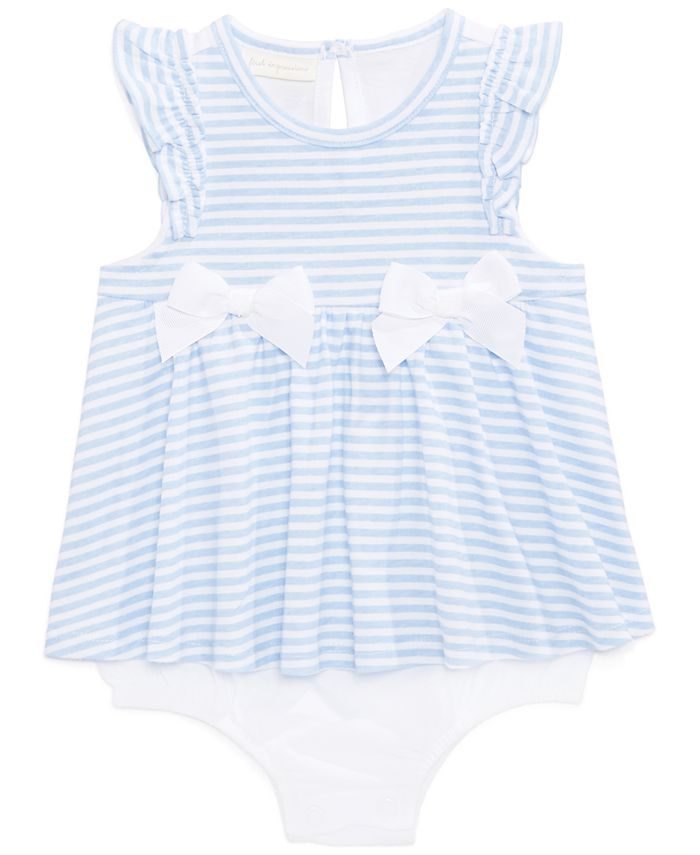 First Impressions Baby Girls Striped Sunsuit, Created for Macy's - Macy's