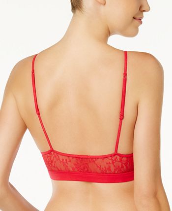 Calvin Klein Bare Lace Bralette QF4046, Created for Macy's - Macy's