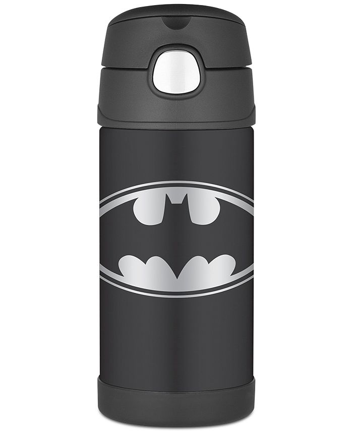 Thermos 12 oz Funtainer Vacuum Insulated Bottle, Batman, Black