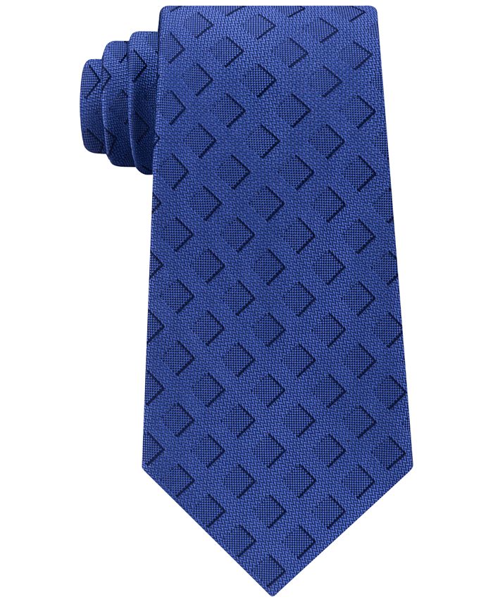 Michael Kors Men's Unsolid Solid Foreshadow Square Silk Tie - Macy's