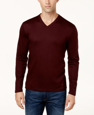 Calvin Klein - Men's Solid V-Neck Shirt