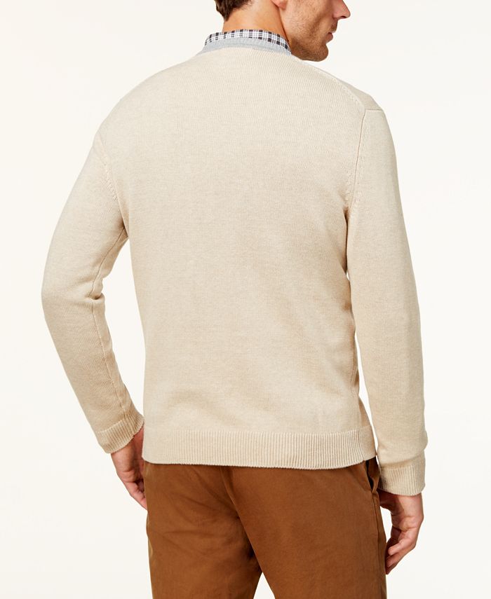 Club Room Men's Intarsia Sweater, Created for Macy's Macy's