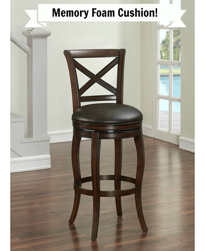 Furniture Portland Memory Foam Bar Stool & Reviews Furniture Macy's