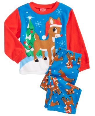 Boys best sale rudolph pajamas