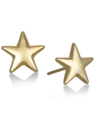 gold star stud earrings