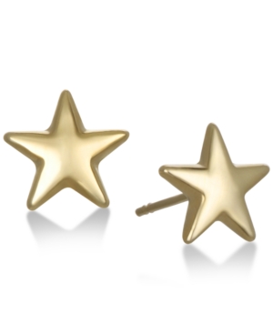 image of Star Stud Earrings in 10K Gold