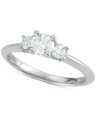 Macy's - Diamond Trinity Ring (1 ct. t.w.) in 14k White Gold
