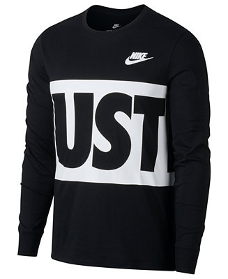 Nike Men's Sportswear Long-Sleeve Just Do It T-Shirt & Reviews - T ...
