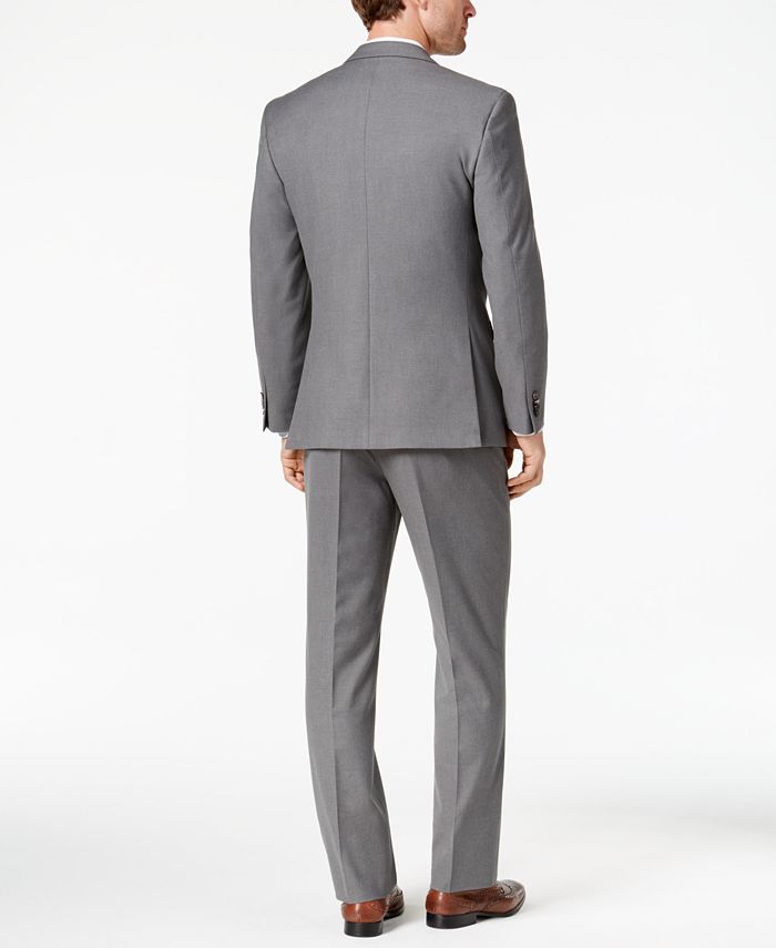 Tommy Hilfiger Men's Slim-Fit Stretch Light Gray Suit & Reviews - Suits ...