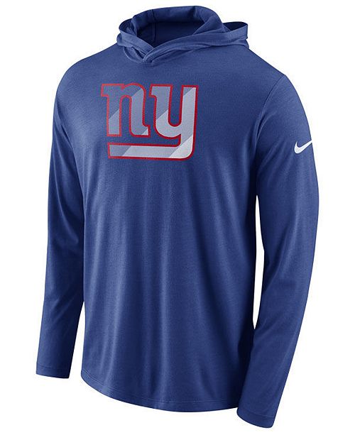 Nike Men's New York Giants Blend Hooded Long Sleeve T-Shirt & Reviews ...