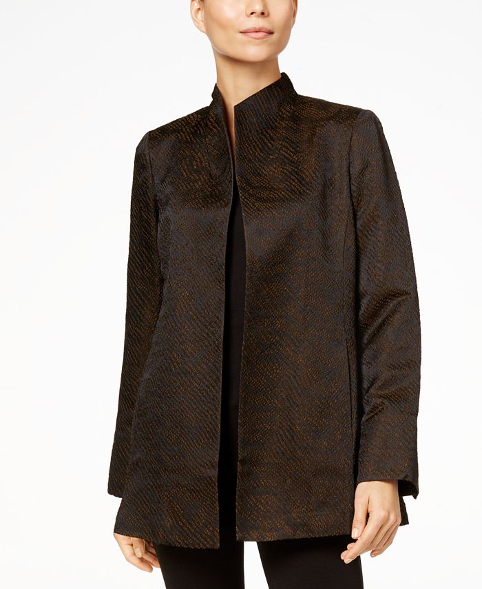 Eileen fisher high collar jacket shop