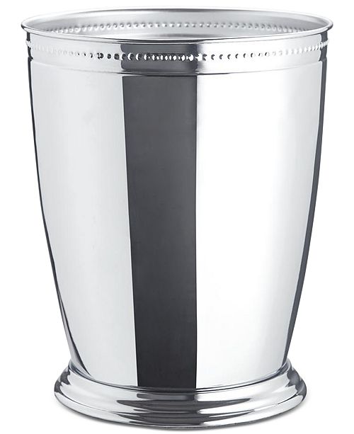 JLA Home Serene Wastebasket Crackle Metal Chrome & Reviews Bathroom