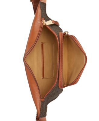 Michael Kors Double-Zipper Signature Belt Bag Macy's