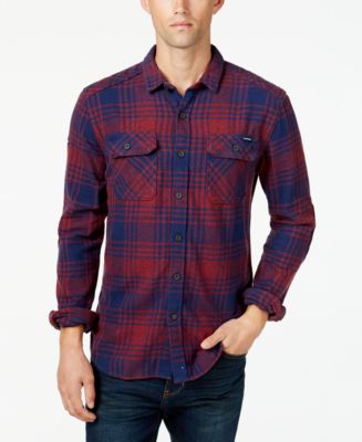 Superdry Men's Slim-Fit Plaid Shirt - Macy's