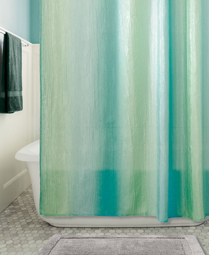 Interdesign Ombré Textured 54 X 78 Shower Curtain Macy S