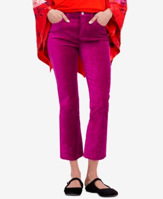 Free People Velvet Cropped Flared Jeans 
