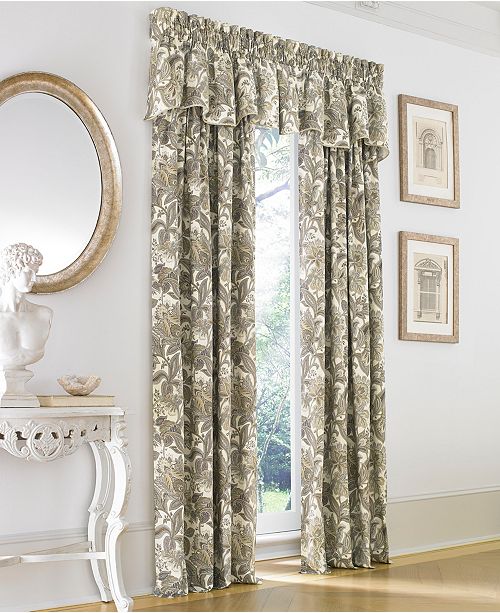J Queen New York Valdosta Cotton 50 X 95 Rod Pocket Curtain