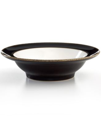 Denby - Praline Noir Rim Soup Bowl