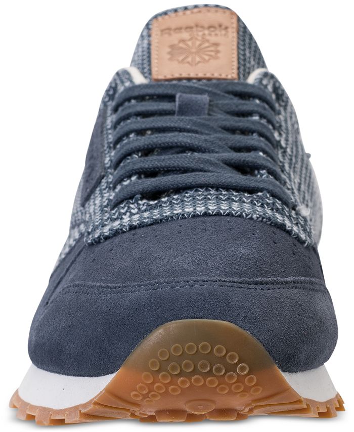 Reebok Men's Classic Leather EBK Casual Sneakers from Finish Line Macy's