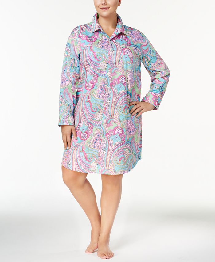Shibori Cotton Sateen Sleepshirt main image 0